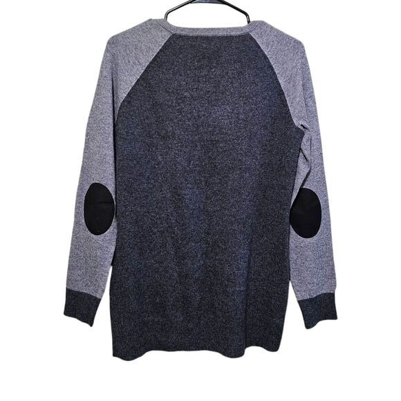 J. Crew Sweater Gray Wool Buttons Elbow Patch Long Sleeve Neutral Womens Size XS - Picture 1 of 9